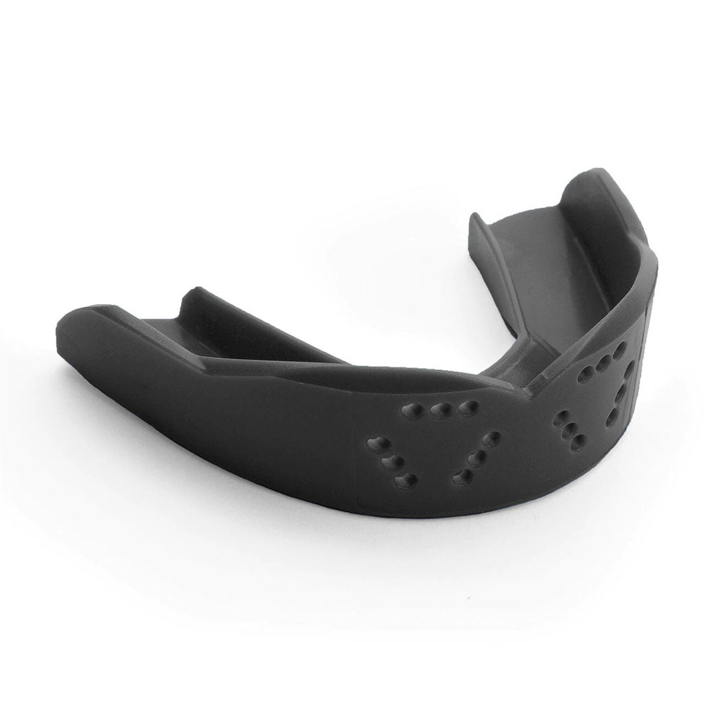 SISU 3D Pre Shaped Mouthguard in the colour Charcoal Black